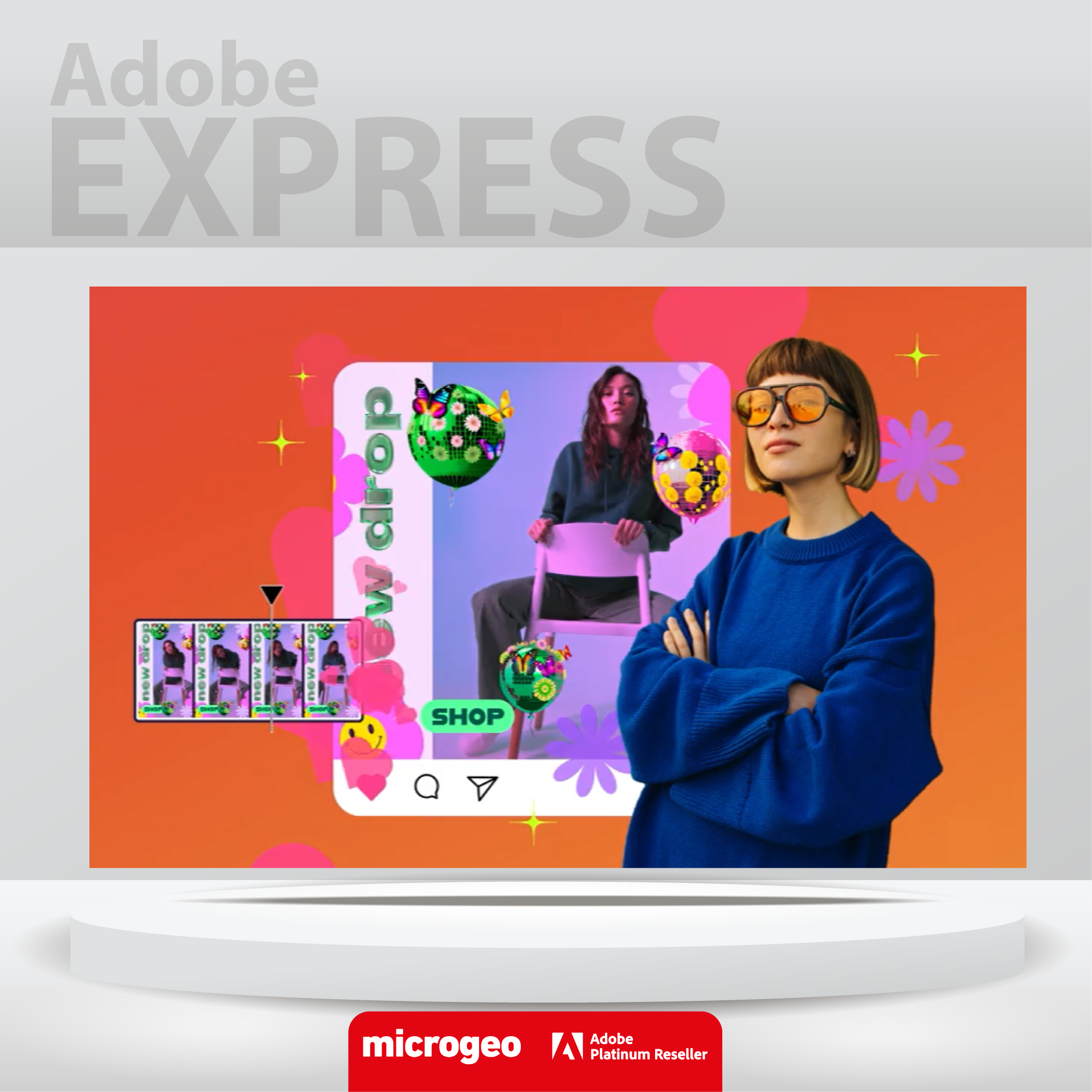Adobe Express / App todo en uno: IA, Diseño, Video, Redes y mucho más (con Firefly) / Licencia 100% original